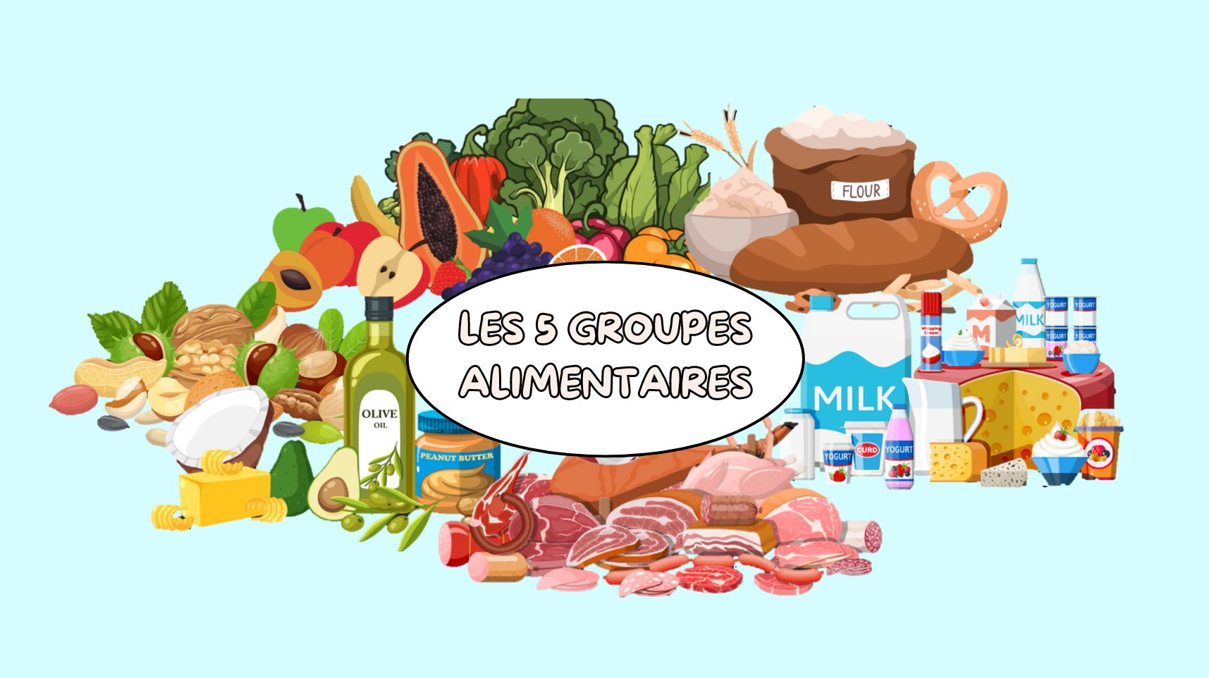 Les 5 groupes alimentaires